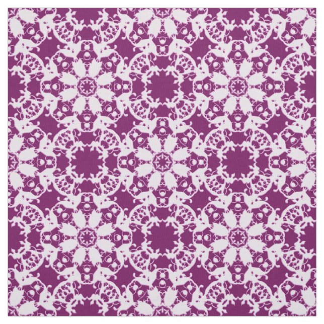 victorian floral pattern fabric (Swatch)