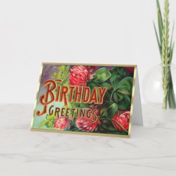 Victorian Floral Pink Flowers Birthday Card by SimpleElegance at Zazzle