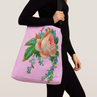 Victorian floral print crossbody bag