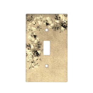 Victorian floral rose flowers elegant light switch cover