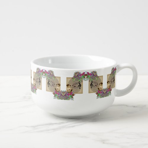 Victorian Floral Soup Mug