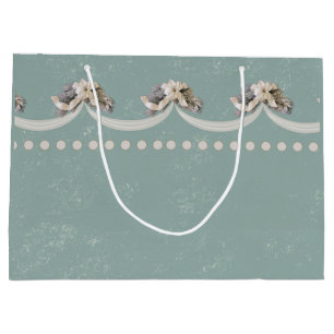 Victorian Floral Tapestry in Green Gift Bag