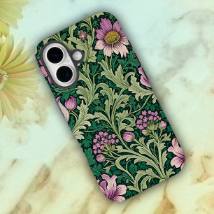 Victorian Floral Wallpaper iPhone 16 Case