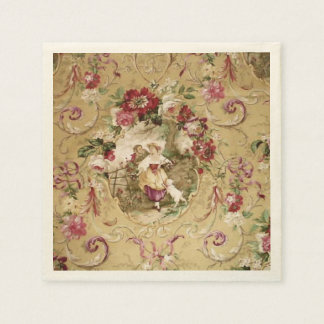 Victorian Floral Wallpaper Napkins
