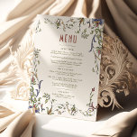 Victorian Flourishes Customizable Wedding Menu Invitation<br><div class="desc">Step back in time with our "Victorian Flourishes Customizable Wedding Menu Card, " perfectly tailored to bring a sense of vintage elegance to your special day. Inspired by the grandeur of the Victorian era, these cards boast intricate flourishes and delicate scrollwork, exuding an air of timeless sophistication. Your initials, beautifully...</div>