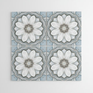 Victorian Flower  Ceramic Tile