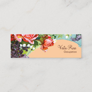 Victorian Flowers - CHANGE COLOR Business Cards