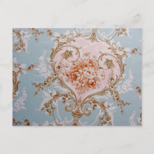 Victorian Flowers - Postcard / RSVP Shower
