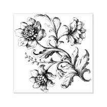 Gothic Black and White Damask Scrapbook Paper