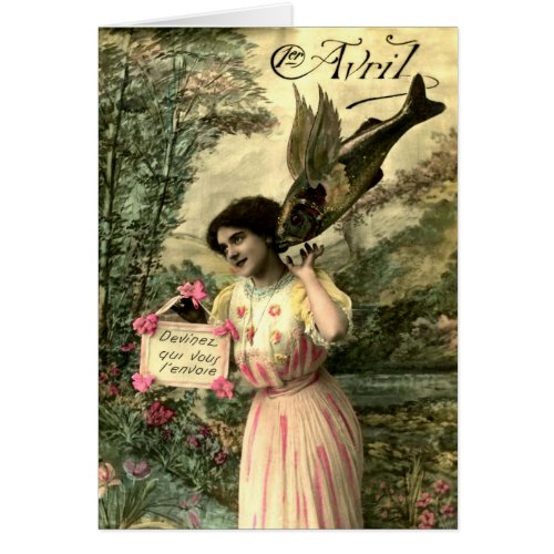 Victorian Flying Fish Card