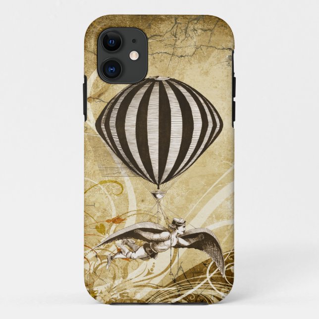 Victorian Flying Man Case-Mate iPhone Case (Back)