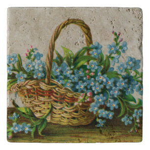Victorian Forget-Me-Not Blossoms Trivet