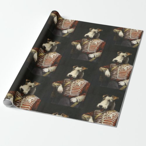 Victorian Fox Terrier Wrapping Paper