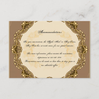 Victorian Frame in Gold Wedding Insert