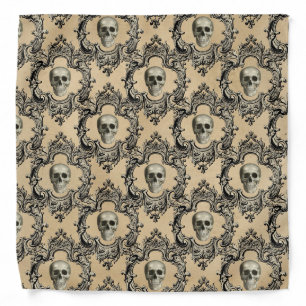 Victorian Framework Skulls Goth Skeleton Gothic Bandana