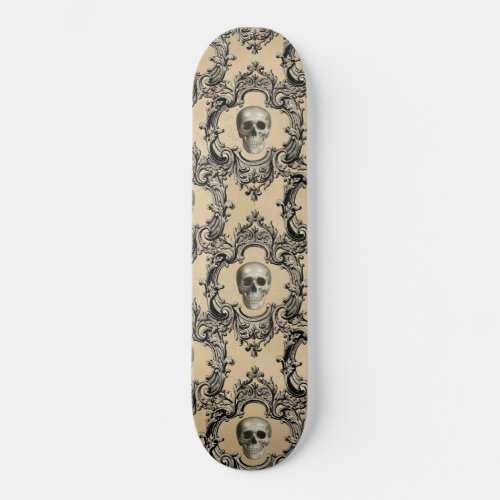 Victorian Framework Skulls Goth Skeleton Gothic Skateboard