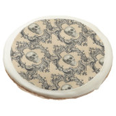 Victorian Framework Skulls Goth Skeleton Gothic Sugar Cookie (Angled)