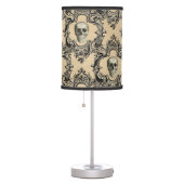 Victorian Framework Skulls Goth Skeleton Gothic Table Lamp (Right)