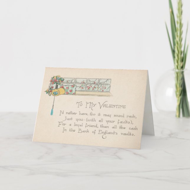 Victorian Friend Valentine's Day Card (Front)