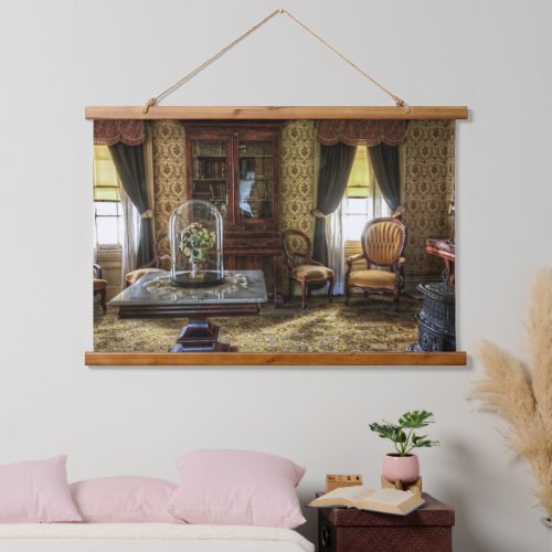 Victorian Furnished Living Room  Hanging Tapestry