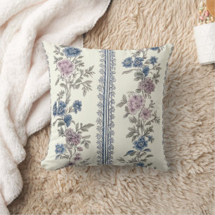 Victorian Garden Pattern Throw Pillow
