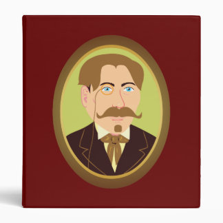 Victorian Gentleman Portrait 3 Ring Binder