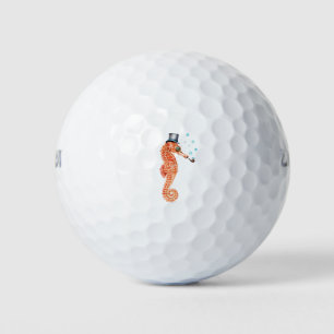 Victorian Gentleman Seahorse Golf Balls