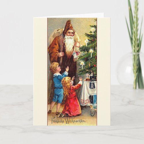 Victorian German Christmas Greeting Card