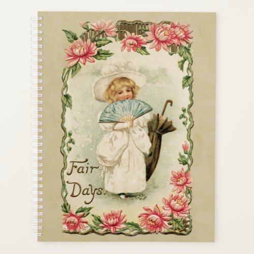 Victorian Girl Fair Days Vintage Reproduction Planner