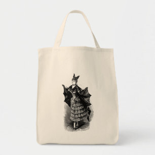 Victorian Girl in Bat Costume I Tote Bag