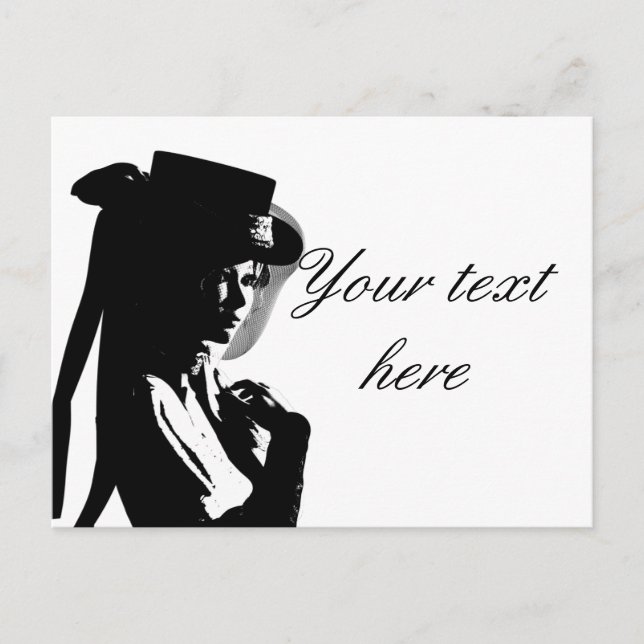 Victorian Girl Postcard (Front)