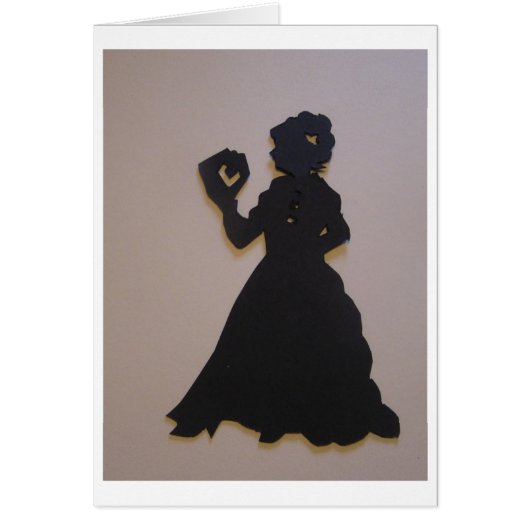 Victorian girl reading a book cards (Front)