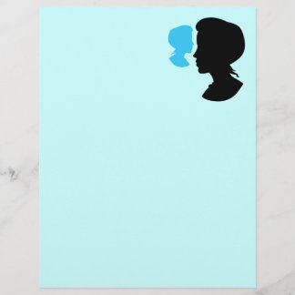 Victorian Girl Silhouette Cameo