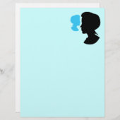 Victorian Girl Silhouette Cameo (Front/Back)