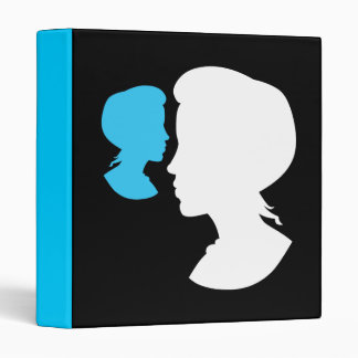 Victorian Girl Silhouette Cameo Binder