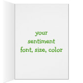 Victorian Girl St. Patrick's Day Greeting Card (Inside (Right))