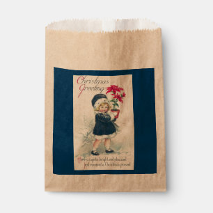 Victorian Girl Vintage Christmas Favor Bags