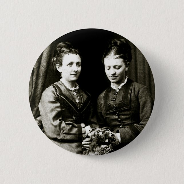 Victorian Girlfriends Pinback Button (Front)