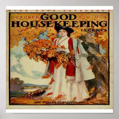 Victorian Good Housekeeping Magazine 1905 Framed P Poster