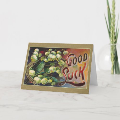 Victorian Good Luck Greeting Card