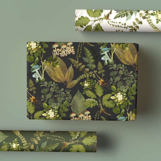 Victorian Gothic Botanicals Forest Glam  Wrapping Paper Sheets (Creator Uploaded)