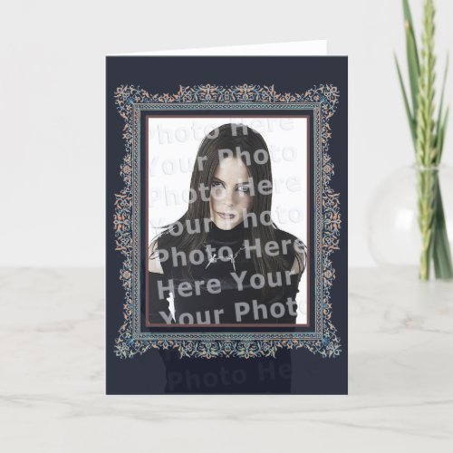 Victorian Gothic Customizable Photo Frame Card