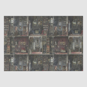 Victorian Gothic Dollshouse Dark Academia Tissue Paper
