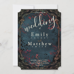 Victorian Gothic Elegance Wedding Invitation