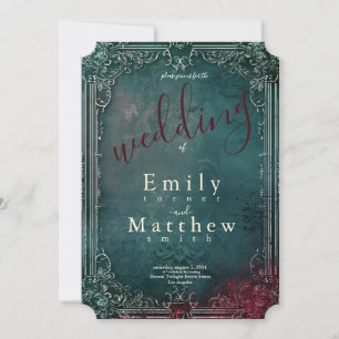 Victorian Gothic Elegance Wedding Invitation