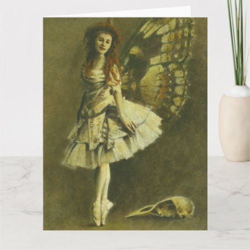 Victorian Gothic Fairy Large Greetings Card