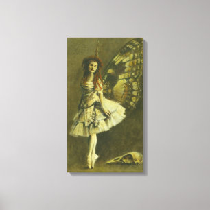 Victorian Gothic Fairy Wrapped Canvas Print