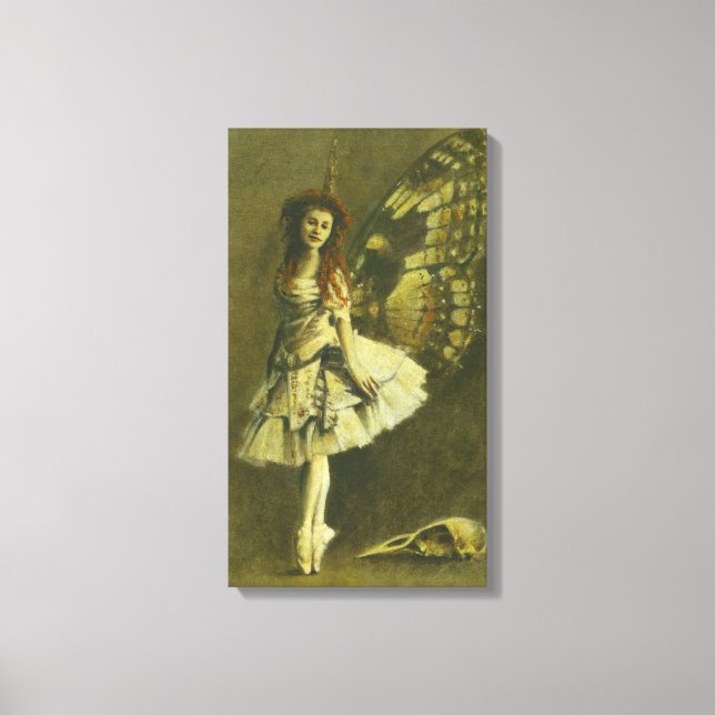Victorian Gothic Fairy Wrapped Canvas Print (Front)