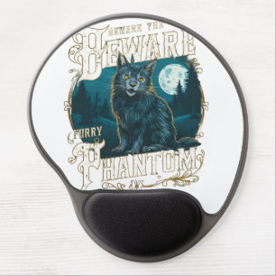 Victorian Gothic Maine Coon: Mysterious Nighttime  Gel Mouse Pad