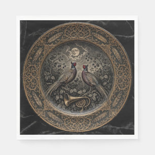Victorian Gothic Pheasant Napkins
